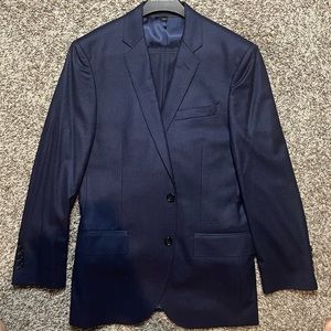 JCrew Slim Ludlow Navy Italian Wool Suit 38S 30x30